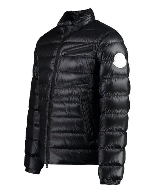 Moncler Black Amalteas Techno Fabric Down Jacket for men