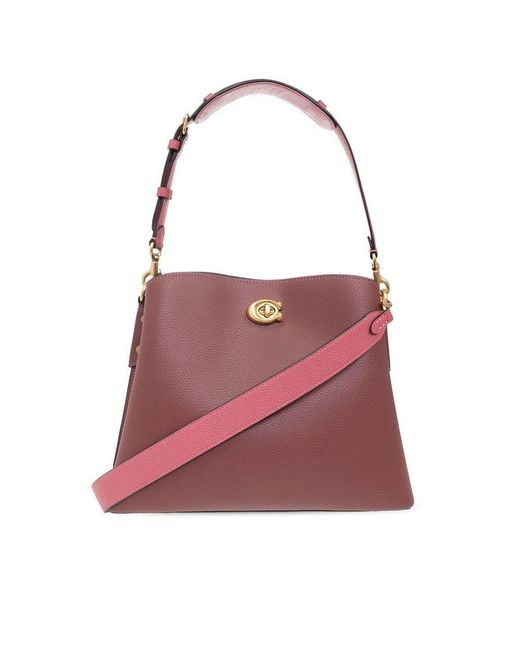 COACH Red 'willow' Shoulder Bag