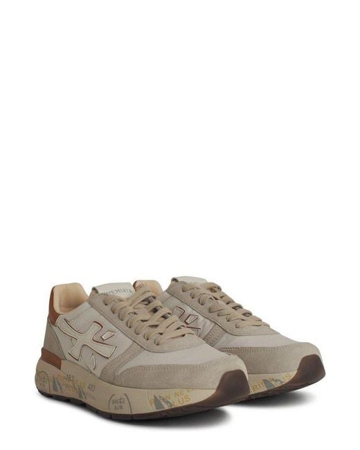 Premiata Brown Mick Lace-Up Sneakers for men