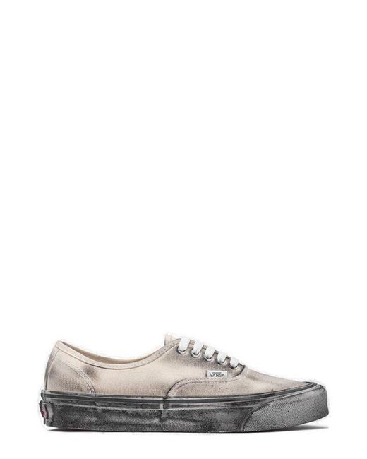 Vans Gray Og Authentic Lx Lace-up Sneakers for men