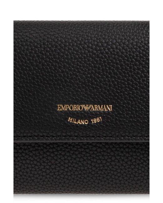 Emporio Armani Black Wallet With Logo