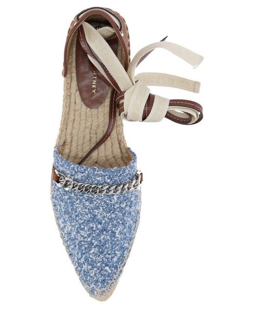 Stella McCartney Blue Espadrille Flats