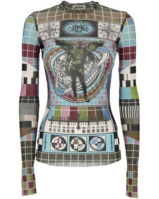 Jean Paul Gaultier Green The Mire Top