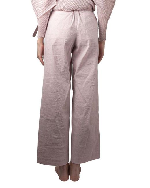 Issey Miyake Pink High Waist Trousers