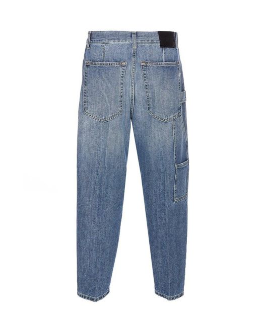 Dondup Blue Carrie Tapered Leg Jeans