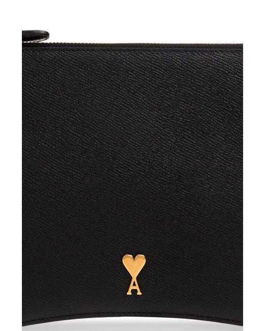 AMI Black Pouch With Logo