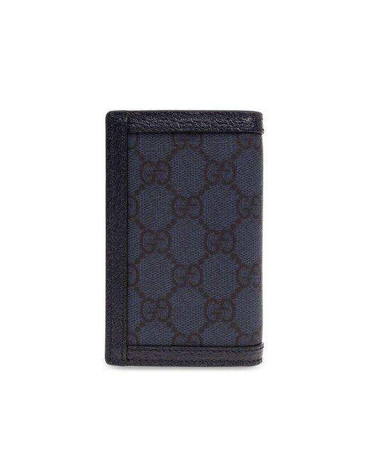 Gucci Blue Folding Card Case, for men