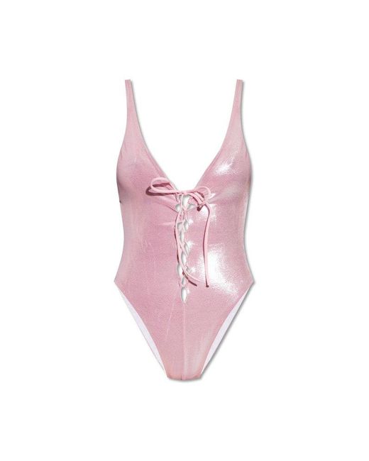 DSquared² Pink One Piece Swimsuit