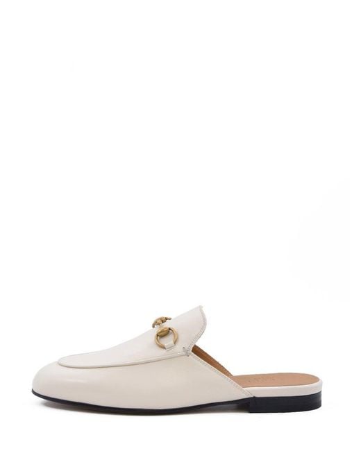Gucci white shop mules
