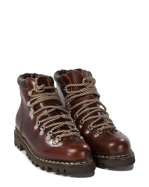 Paraboot Brown Avoriaz Lace-Up Hiking Boots for men