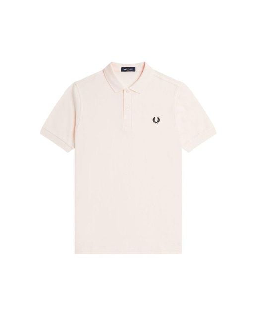 Fred Perry White Laurel Wreath-embroidered Short-sleeved Polo Shirt for men