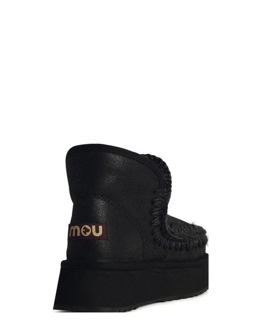 Mou Black Eskimo Platform Boots