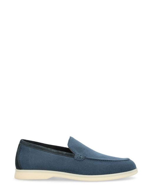 Loro Piana Blue Pointed-toe Loafers for men