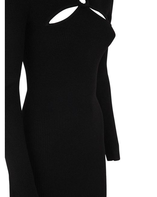 MICHAEL Michael Kors Black Dresss With Cross And Holes On The Front