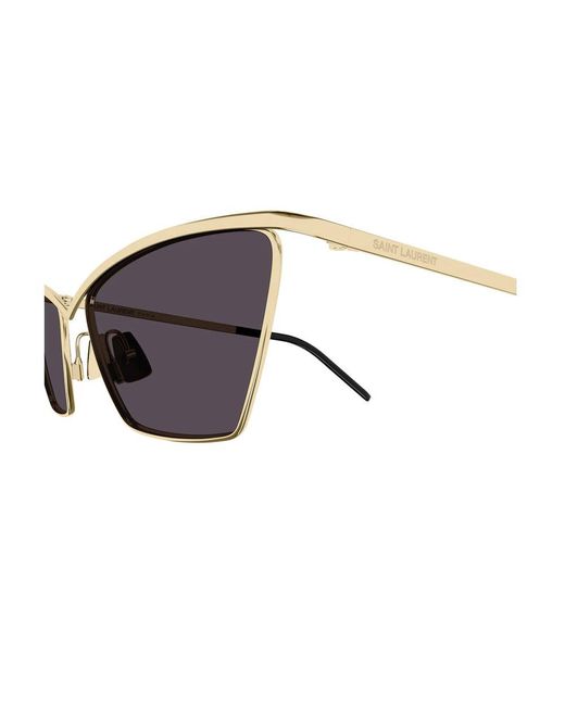 Saint Laurent Brown Sl 637 Linea New Wave Sunglasses