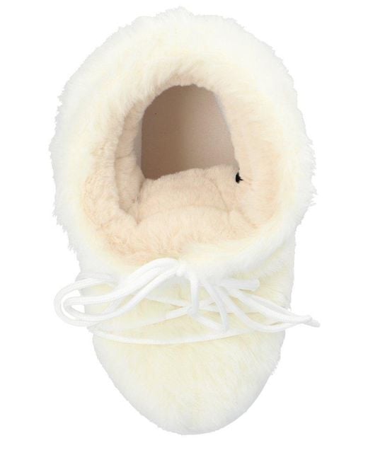 Moon Boot White Mb Icon Low Faux Fur