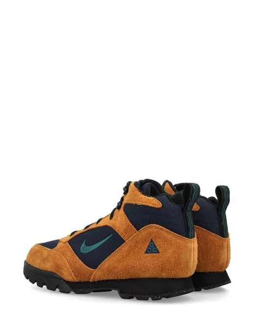 Nike Blue Acg Torre Panelled Lace-up Boots