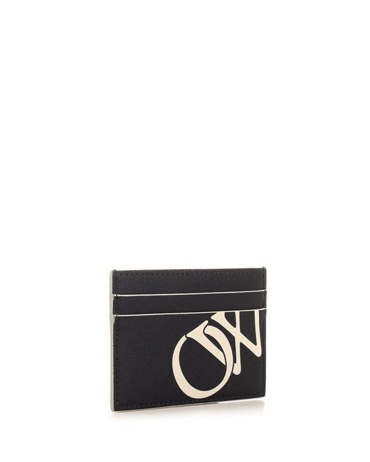 Off-White c/o Virgil Abloh Black Logo Printed Cardholder for men