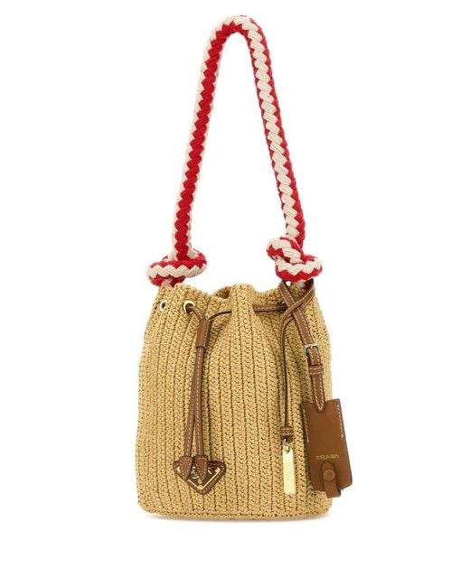 Prada Metallic Bucket Bags
