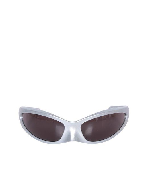 Balenciaga Metallic Skin Cat Sunglasses for men