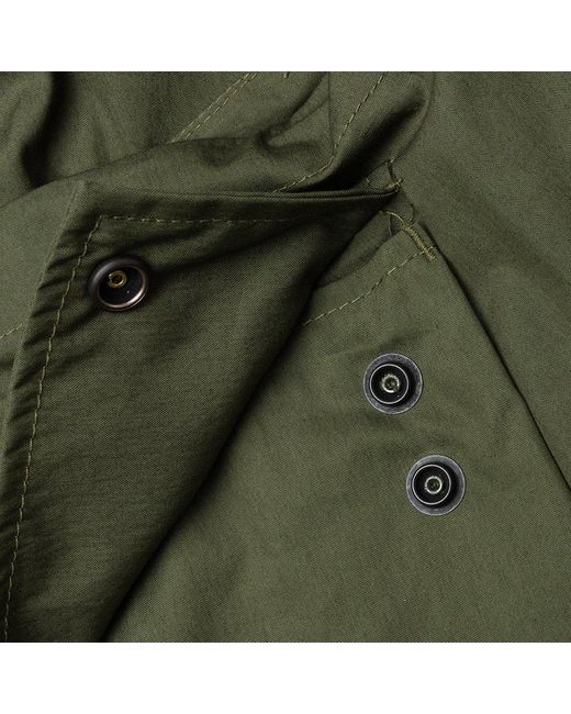 Needles Green Oxford Field Shorts for men