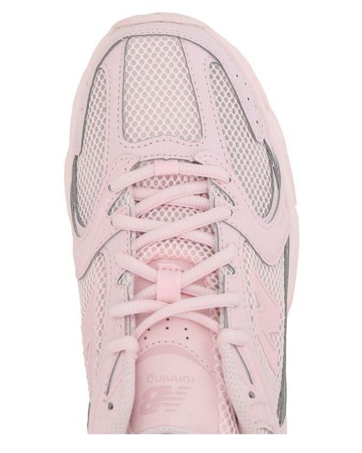 New Balance Pink Tier 3 Synthetic Mesh Sneakers By