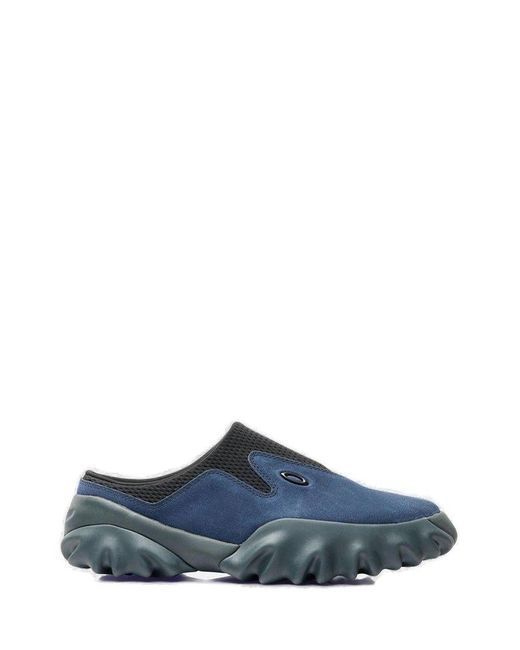 Oakley Blue Chop Saw Panelled Slippers for men