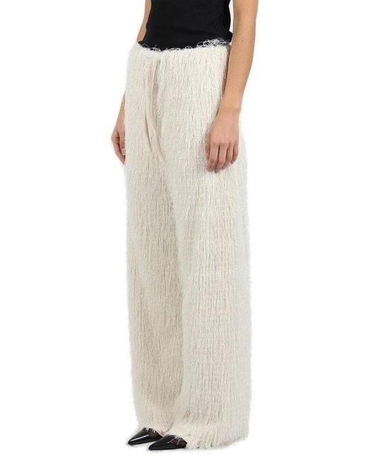 DARKPARK White Aria Fringe Pants