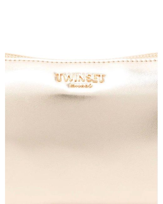 Twinset White Chain Shoulder Bag