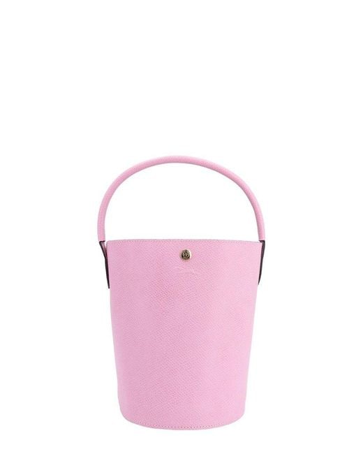 Longchamp Pink Épure Bucket Bag