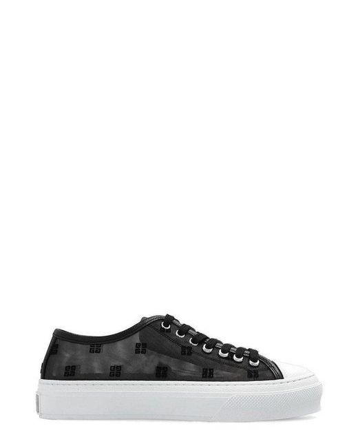 Givenchy Black 4g Mesh City Sneakers