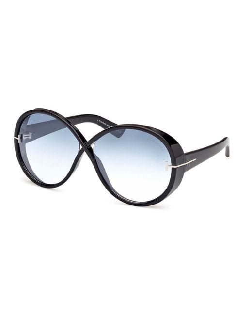 Tom Ford Black Edie Oversized Sunglasses