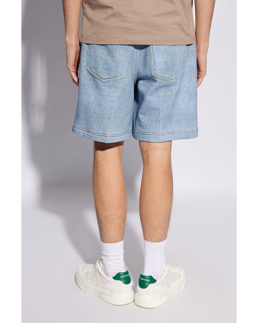 Emporio Armani Blue Denim Shorts, for men