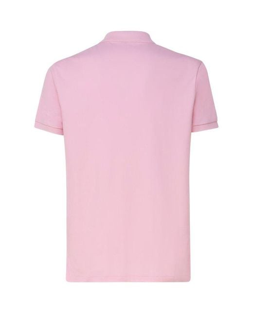 Polo Ralph Lauren Pink Polo Shirt With Embroidery for men