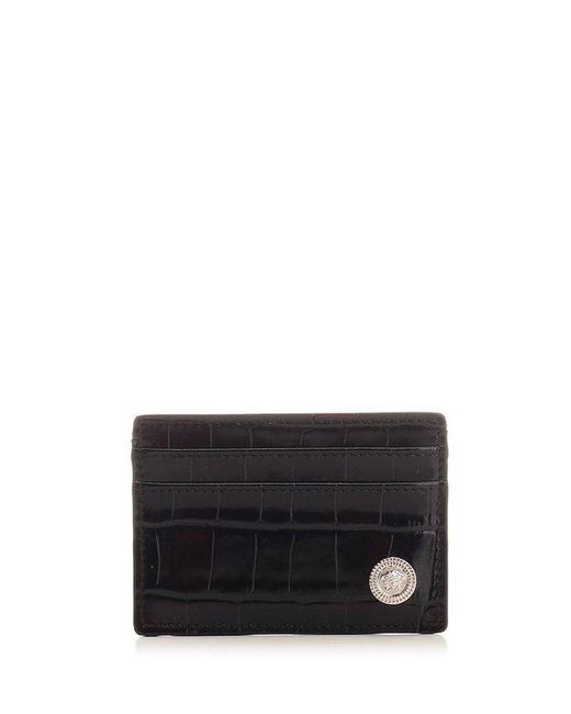 Versace Medusa Biggie Card Holder in Black for Men Lyst