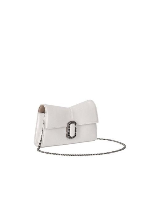 Marc Jacobs White The St. Marc Chain Wallet