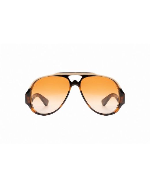 Jacques Marie Mage Black Aviator Frame Sunglasses