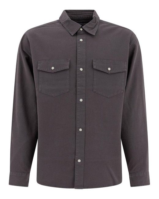 Carhartt Gray /S Santa Fe" Shirt for men