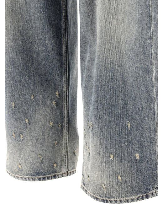 Balenciaga Gray Jeans With Drawstring