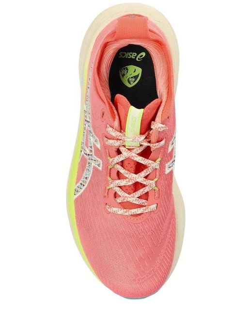 Asics Pink Gel-Nimbus 27 Tr Lace-Up Sneakers