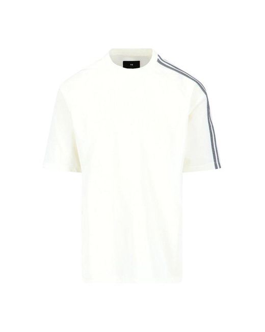 Y-3 White '3 Stripes' T-shirt