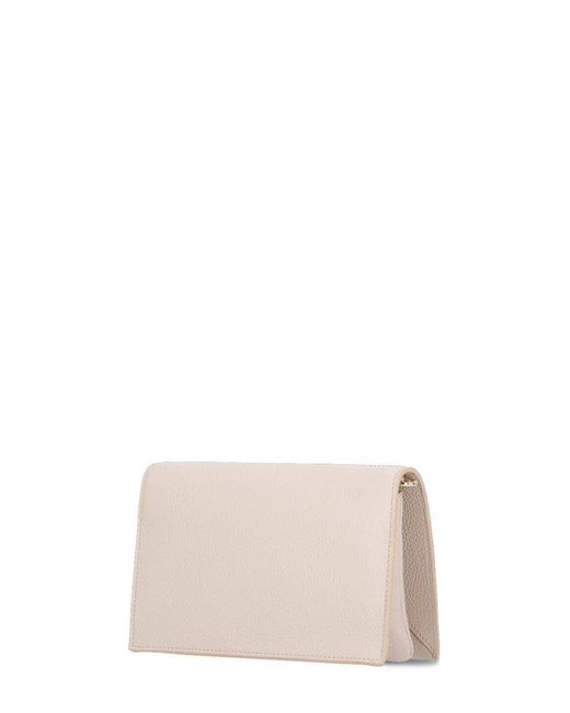 Coccinelle Pink Natural Dandy Foldover-Top Shoulder Bag