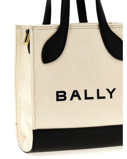 Bally Black 'Bar Mini Keep On' Shopping Bag