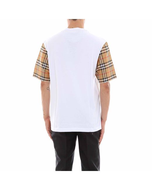 Burberry 8014896 Cotton T-shirt in White | Lyst Canada