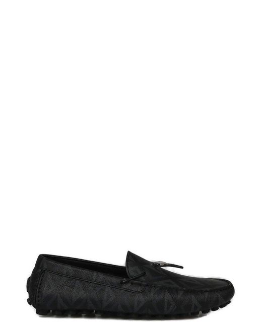 Dior Black Dior All-over Patterned Slip-on Loafers for men