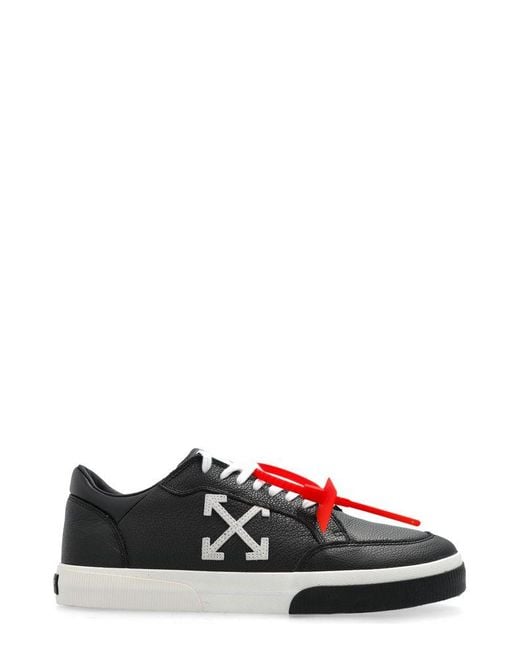 Off-White c/o Virgil Abloh Black New Low Vulcanized Lace-up Sneakers for men