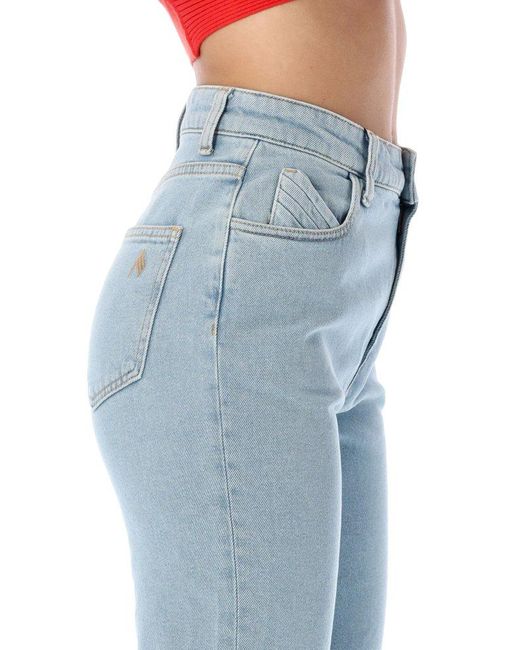 The Attico Dione Denim Pants in Blue | Lyst