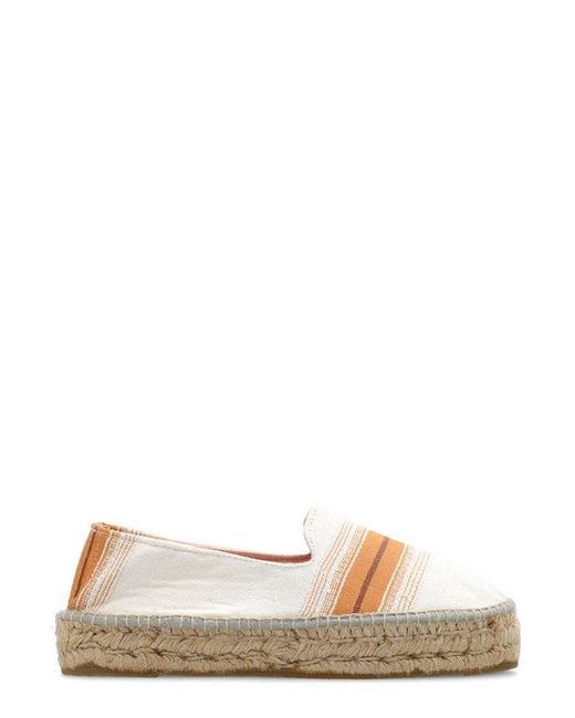 Slip outlet in espadrilles