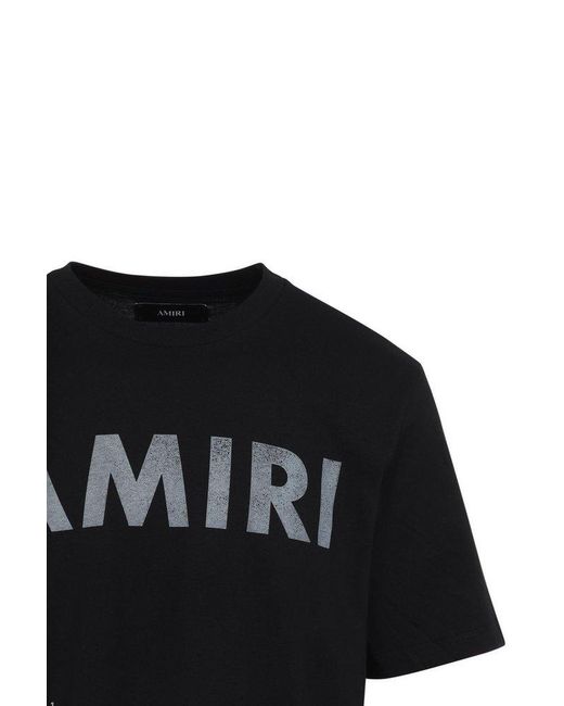 Amiri Black Stencil T-Shirt for men