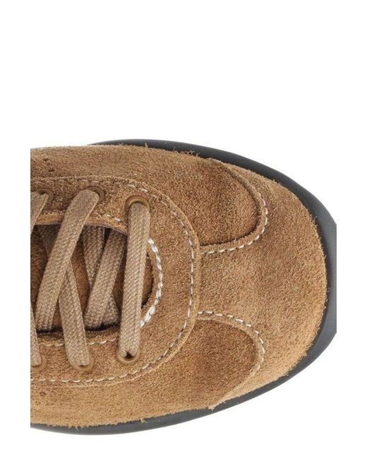 Adidas Brown X Wales Bonner Round Toe Lace-Up Sneaker for men